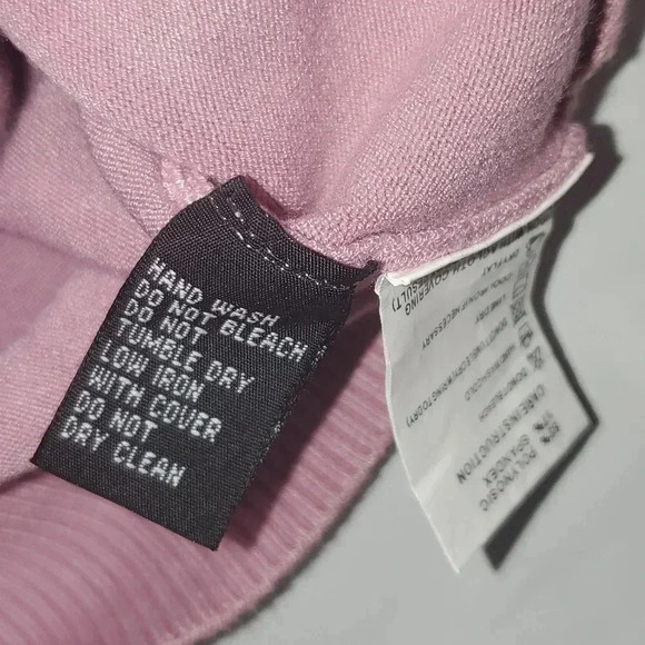 Hush Puppies Mock Neck Pullover  Sweater 90s Pink Sz Small - Picture 8 of 10